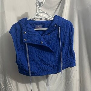 Free people Blue Hooded Vest